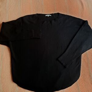 Vila Milano Long Sleeved Black Sweater Sz L Minimalist/Neutral Basic
